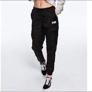 VS PINK Nylon Cargo Joggers